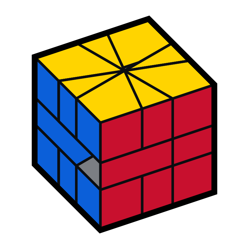 The Maltese Cross in colour, as the app draws it.